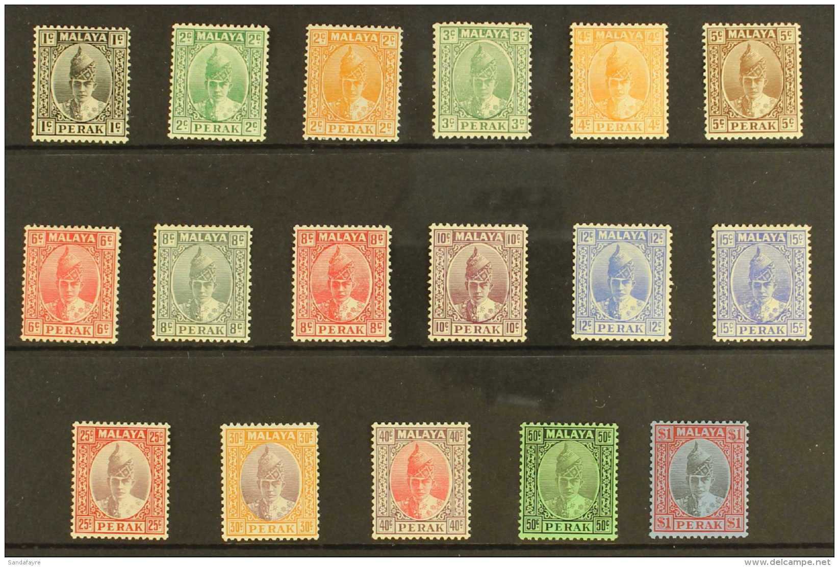 PERAK 1938-41 Definitives Set To $1, SG 103/19, Very Fine Mint. Fresh And Attractive! (17 Stamps) For More Images,... - Autres & Non Classés