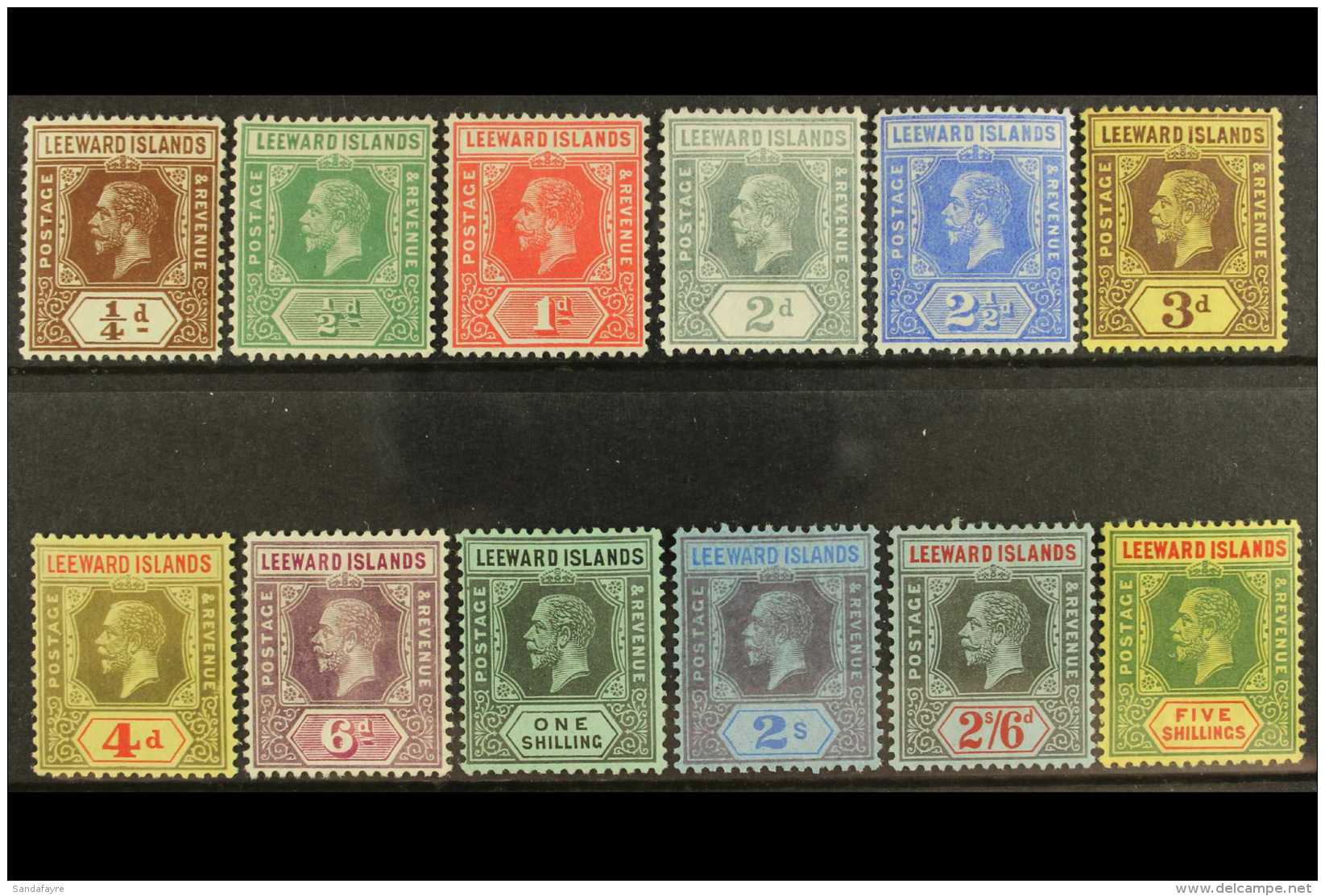 1912-22 Definitives Set Complete, SG 46/57, Very Fine Mint (12 Stamps) For More Images, Please Visit... - Leeward  Islands