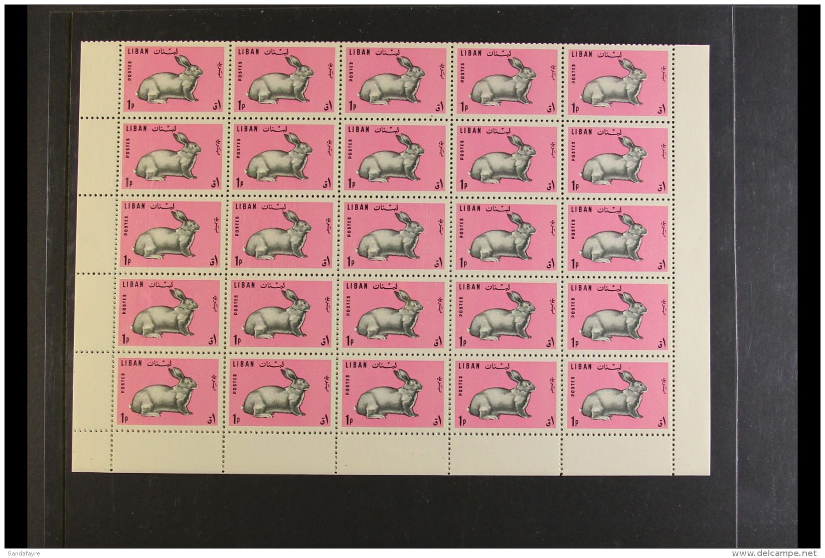 1965 Animals Complete Set, SG 884/86, Never Hinged Mint COMPLETE SHEETS Of 50, Very Fresh, Cat &pound;&pound;285+.... - Libanon