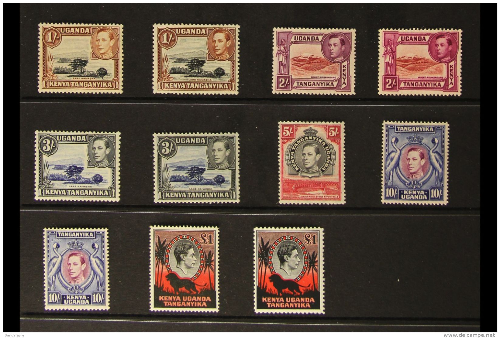 1938-54 KGVI DEFINITIVES All Different Very Fine Mint With Many Values Never Hinged. Comprises The Complete Basic... - Vide