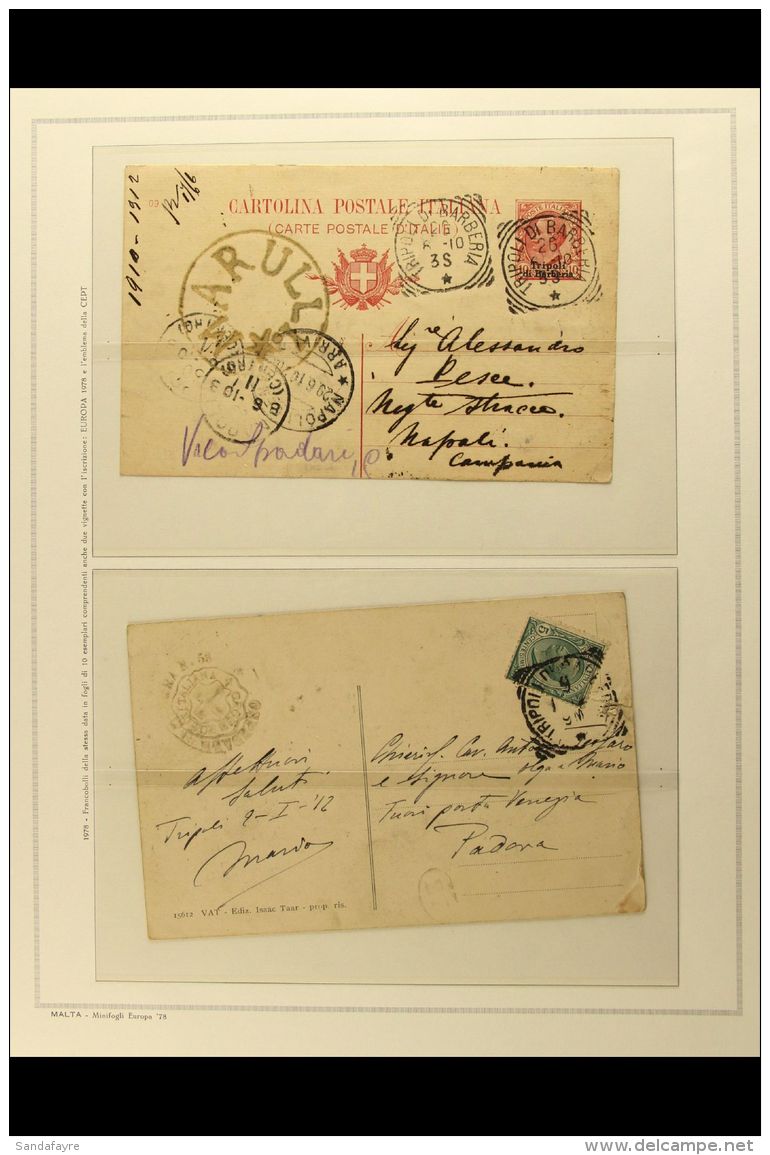 TRIPOLI DI BARBERIA POSTMARKS COLLECTION - Includes 1874 "ESTERO" Overprint On 60c Lilac With "3051" Numeral... - Autres & Non Classés