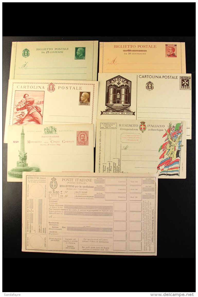 POSTAL STATIONERY 1870's-1930's UNUSED COLLECTION Of All Different, Postal Cards (x32) Inc Complete Reply Cards,... - Non Classés