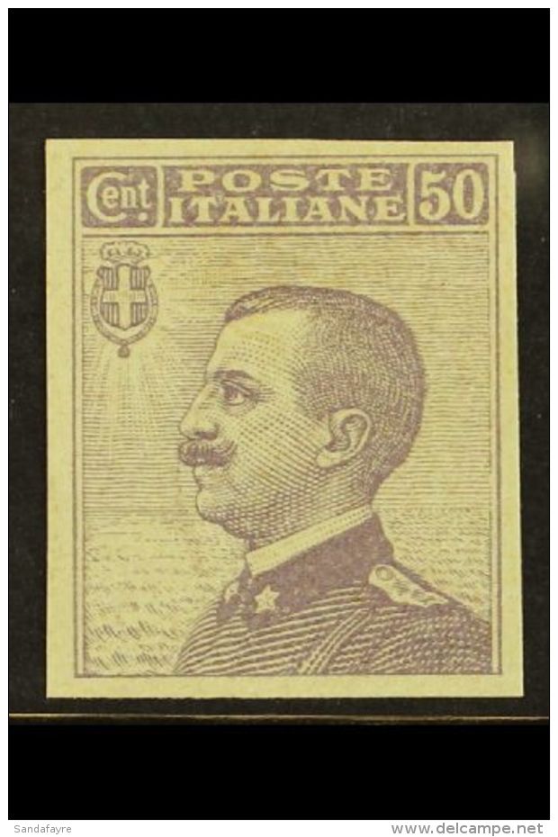 1908 50c Violet, "Michetti", Imperf Proof, Sass P85, Very Fine And Fresh. Cat &euro;350 (&pound;265) For More... - Ohne Zuordnung