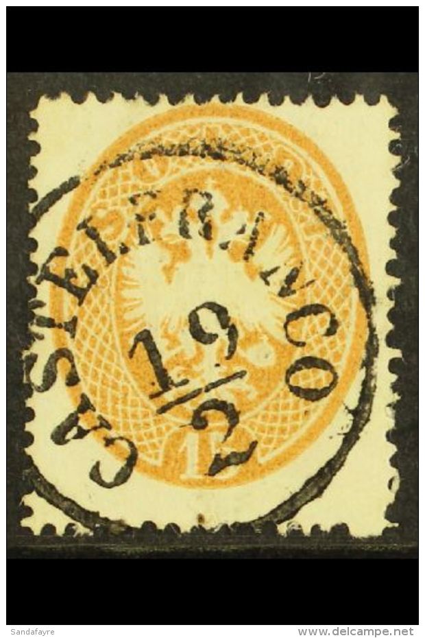 LOMBARDY VENETIA 1863 15s Brown 'Arms', Perf 14, Sass 40, Very Fine Used, Neat 'Castelfranco' Cds. Cat &euro;450... - Sin Clasificación