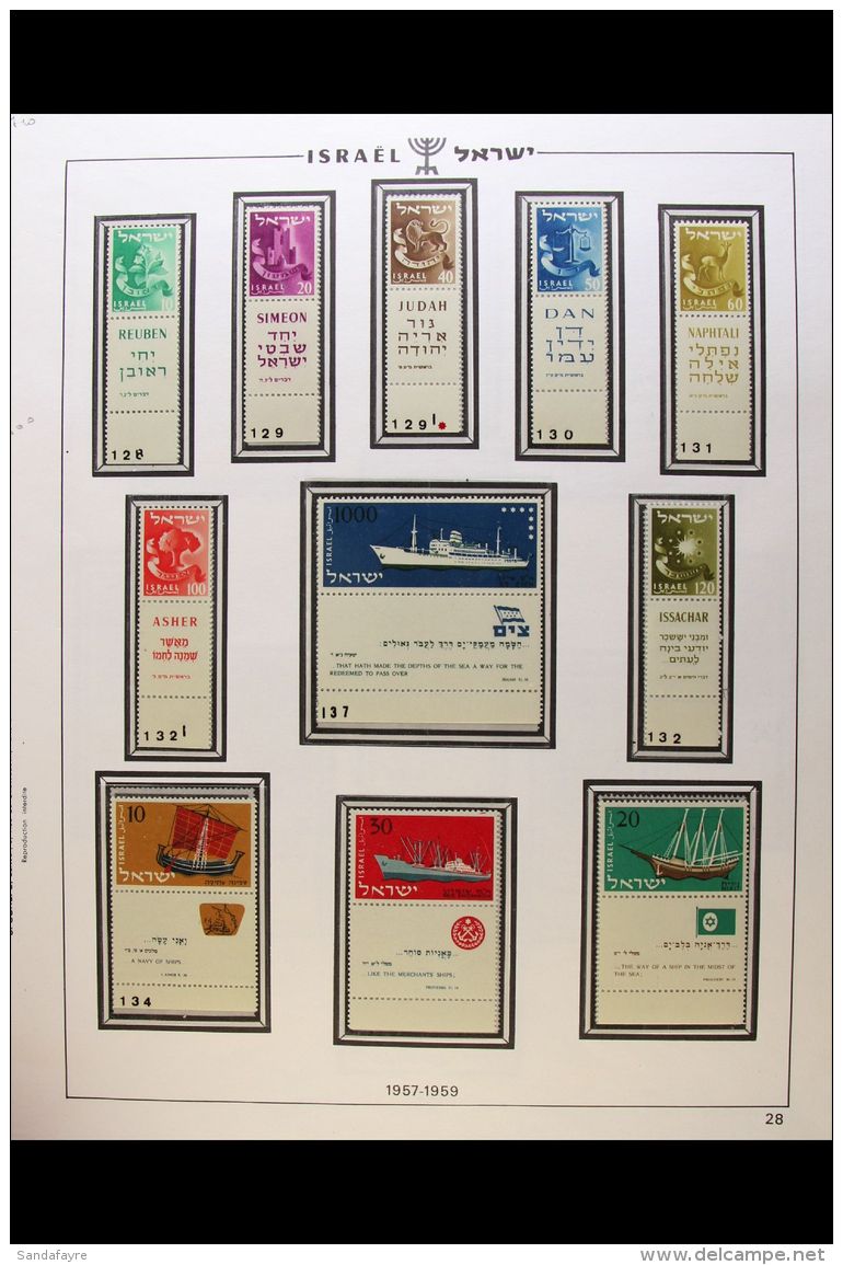 1958-98 An Extensive Mint Never Hinged Collection Displayed In Four Printed Albums, Mainly With Tabs, 1963 FFH... - Andere & Zonder Classificatie