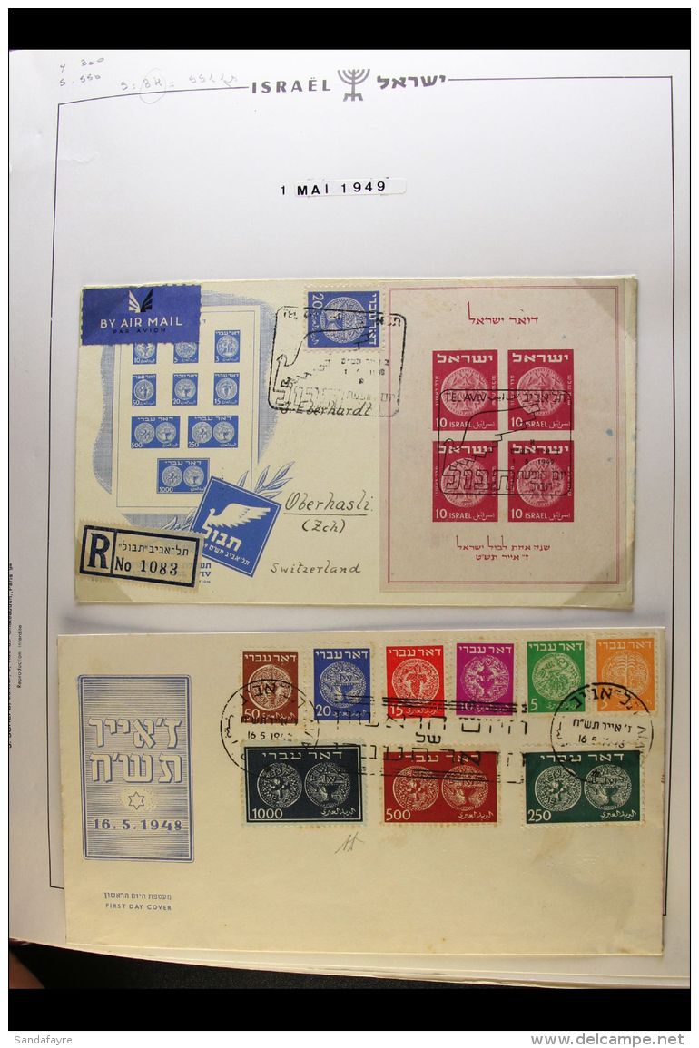 1948-99  FIRST DAY COVERS &amp; SPECIAL COVERS COLLECTION Displayed In Three Albums, Incl. 1948 Coins Set (light... - Autres & Non Classés