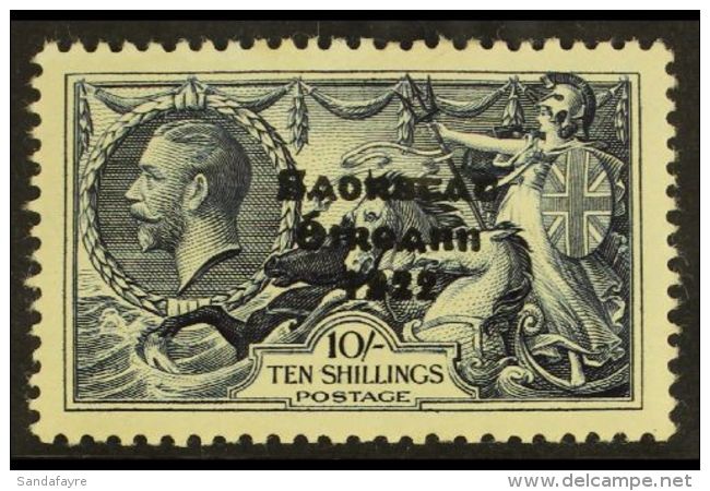 1935 10s Indigo Re-engraved Seahorse Overprint, SG 101, Fine Mint, Nice Centering, Very Fresh Colour. For More... - Autres & Non Classés