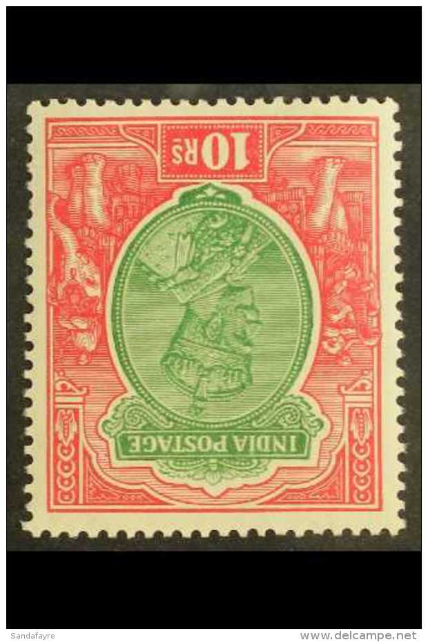 1926-33 10R Green And Scarlet, Watermark Inverted, Very Lightly Hinged Mint. For More Images, Please Visit... - Andere & Zonder Classificatie