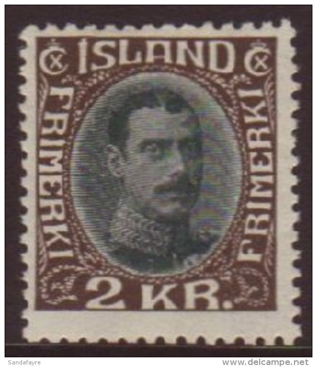 1931-37 2kr Brown And Green King Christian (re-drawn), Mi 166, Fine Mint. For More Images, Please Visit... - Andere & Zonder Classificatie