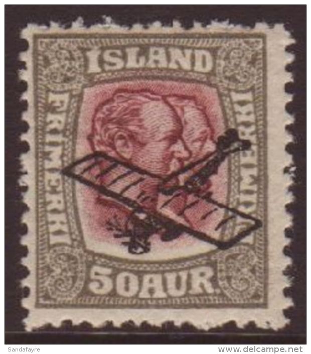 1928 50a Grey &amp; Lilac-brown With Aeroplane Opt. Mi 123, Fine Mint.  For More Images, Please Visit... - Andere & Zonder Classificatie