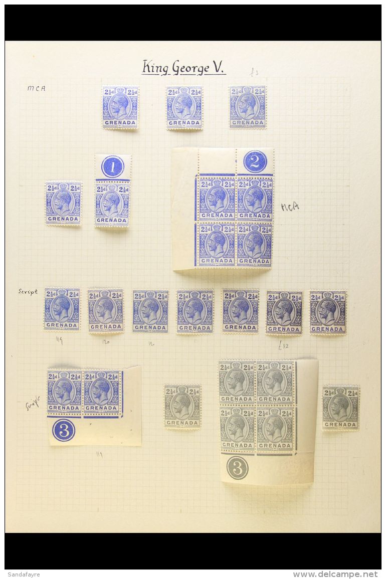 KING GEORGE V FINE MINT DEFINITIVES COLLECTION 1913-32 Fabulous Specialised Collection Of The King George V... - Grenade (...-1974)