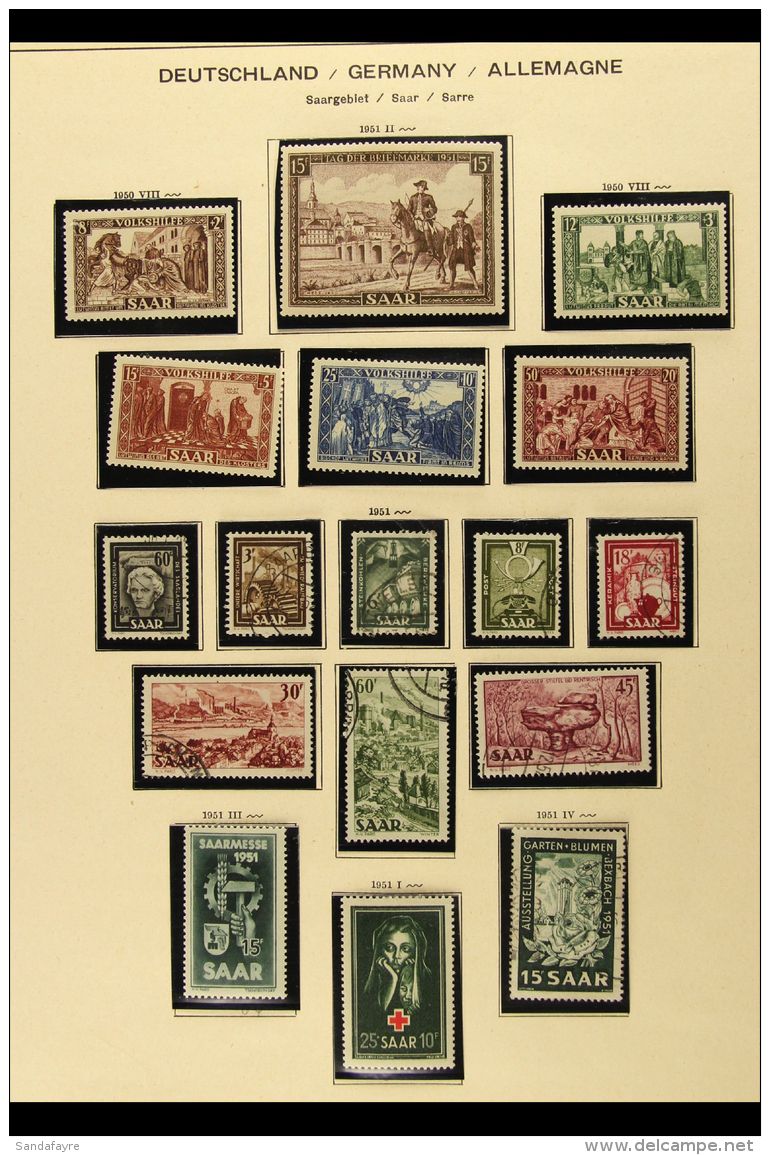 1947-59 FINE ALL DIFFERENT COLLECTION On Printed Album Pages, Mint Or Used, And Which Includes 1947 Surcharges To... - Sonstige & Ohne Zuordnung