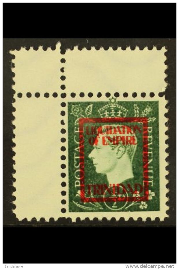 WWII PROPAGANDA FORGERY. TRINIDAD 1944 Anti-British Propaganda Forgery Of The 1937 &frac12;d KGVI Type With... - Andere & Zonder Classificatie