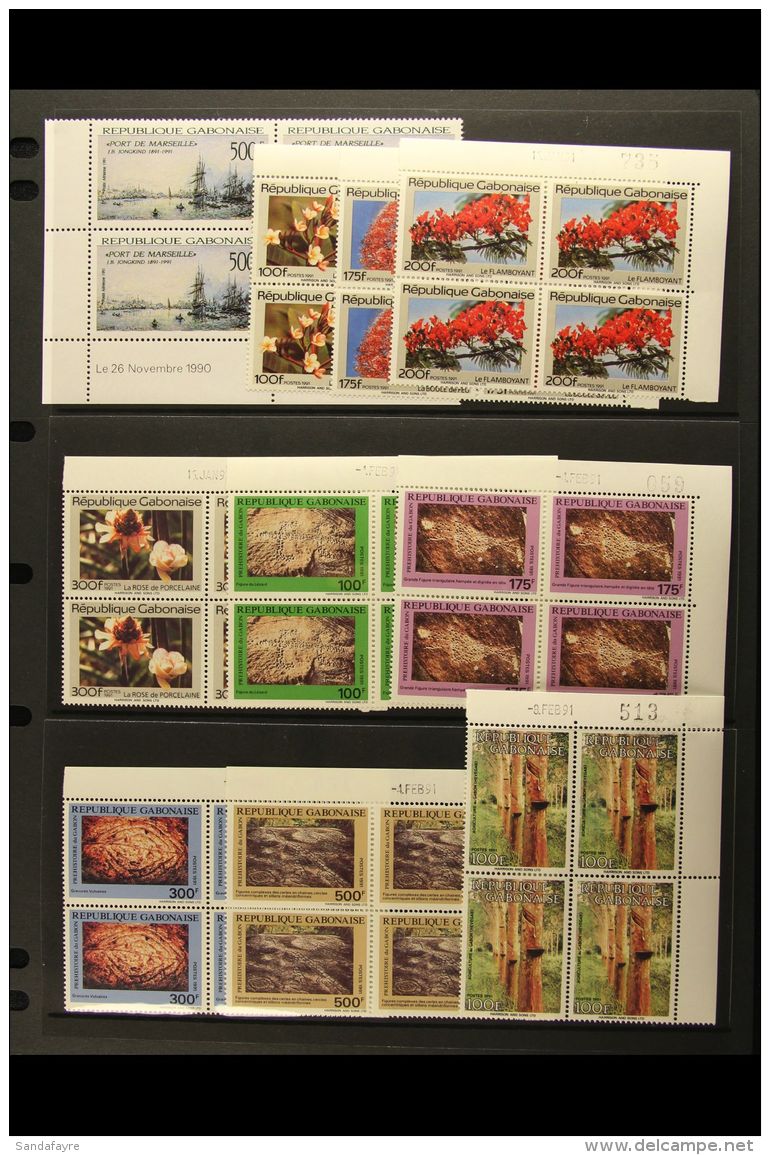 1991 NEVER HINGED MINT BLOCKS OF 4 A Virtually Complete Run For The Year, Mostly As Corner Date Blocks Of 4 (no... - Andere & Zonder Classificatie