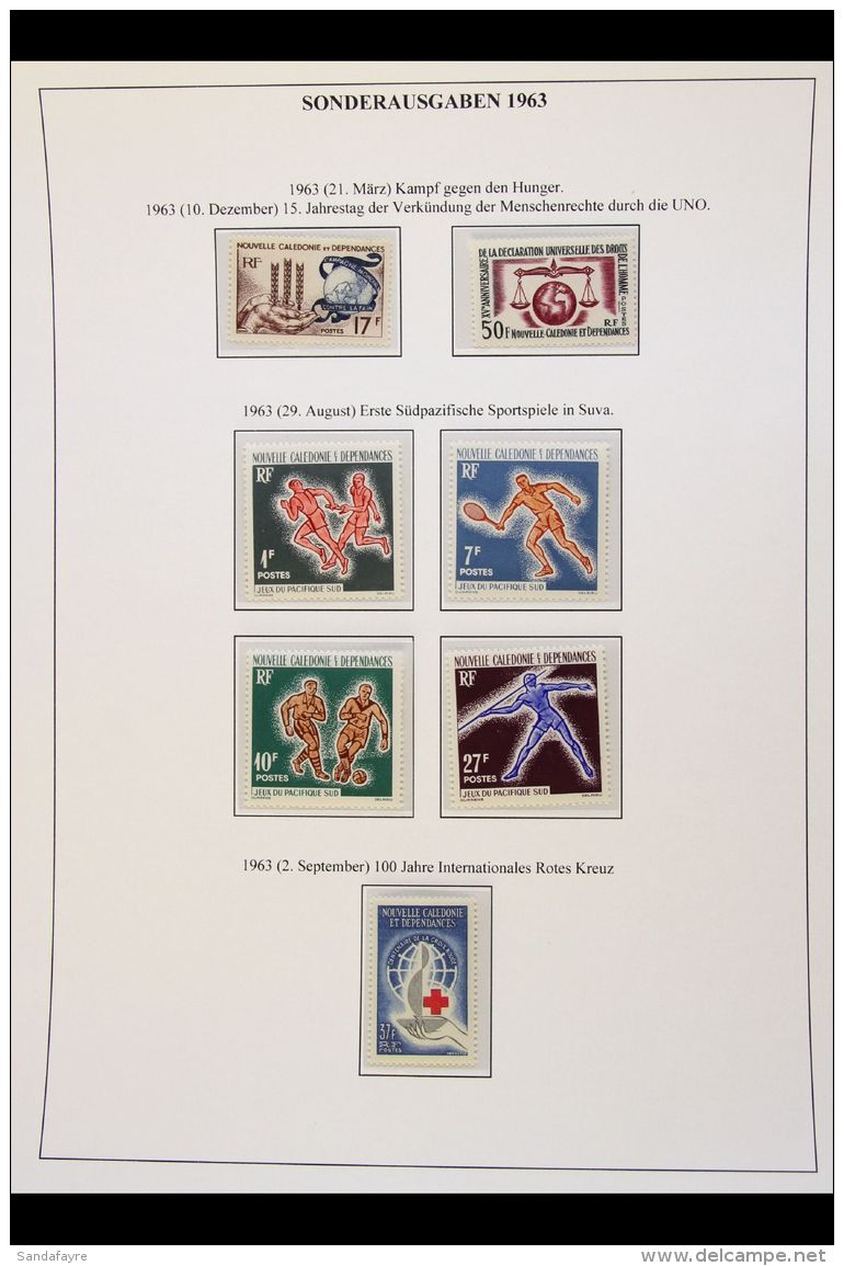 NEW CALEDONIA 1963-1989 NEVER HINGED MINT All Different Collection. A Delightful Complete Run Of Postage Issues... - Andere & Zonder Classificatie