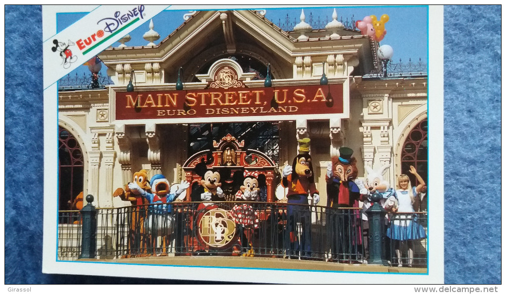 CPM DISNEY EURODISNEY MAIN STREET STATION MICKEY - Disneyland