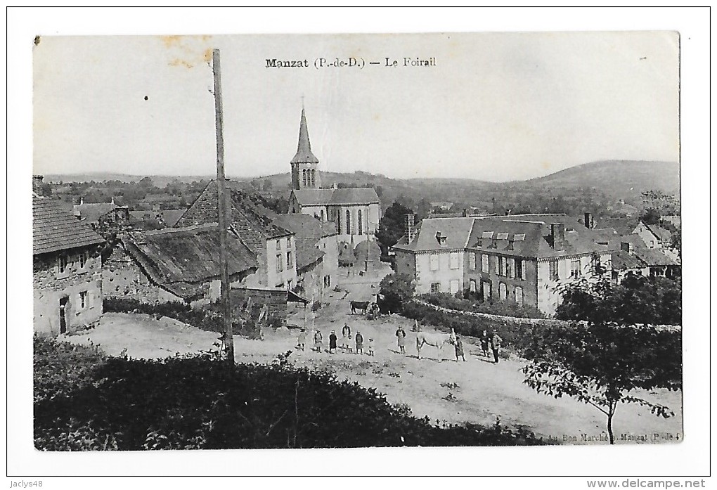 MANZAT  (cpa 63)  Le Foirail -   - L 1 - Manzat