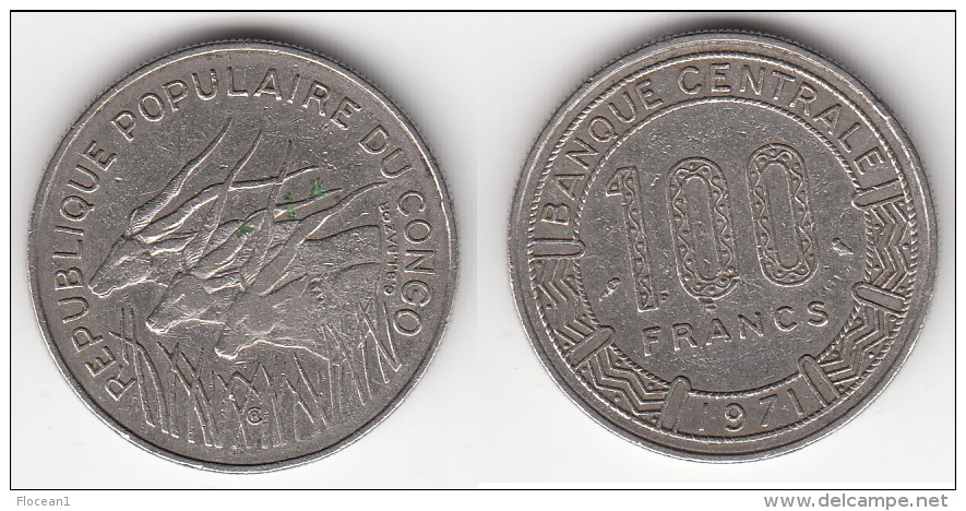 **** CONGO REPUBLIQUE - 100 FRANCS 1971 **** EN ACHAT IMMEDIAT !!! - Congo (República 1960)