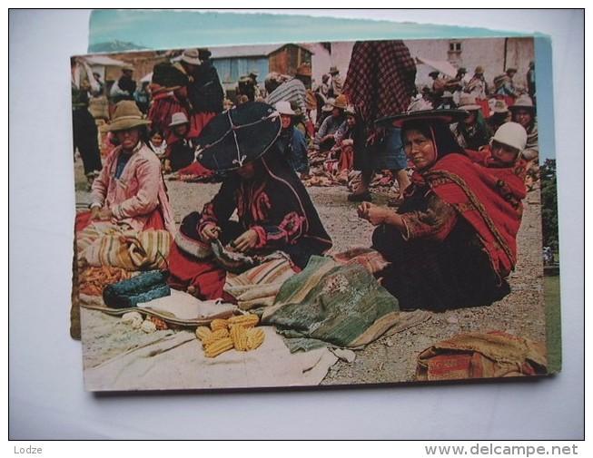 Peru Market Cusco With Indian Women - Peru