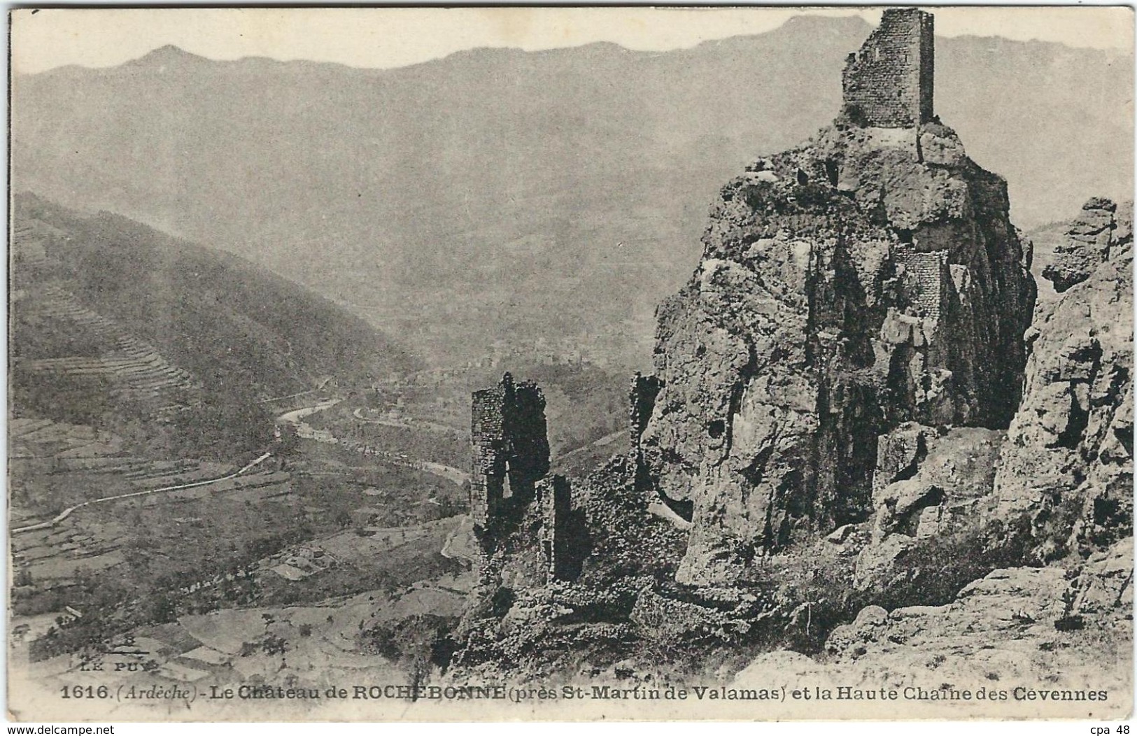 Ardèche : St Martin De Valamas, (Environs), Le Chateau De Rochebonne - Saint Martin De Valamas