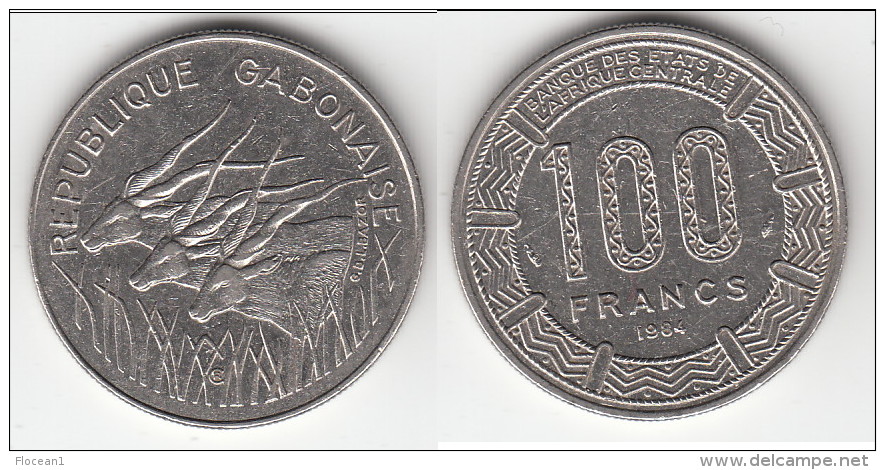 **** GABON - AFRIQUE CENTRALE - CENTRAL AFRICAN STATES - 100 FRANCS 1984 **** EN ACHAT IMMEDIAT !!! - Gabón