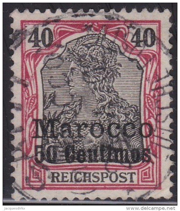 Deutsch   Marokko     .     Michel     13        .          O       .           Gebraucht - Deutsche Post In Marokko