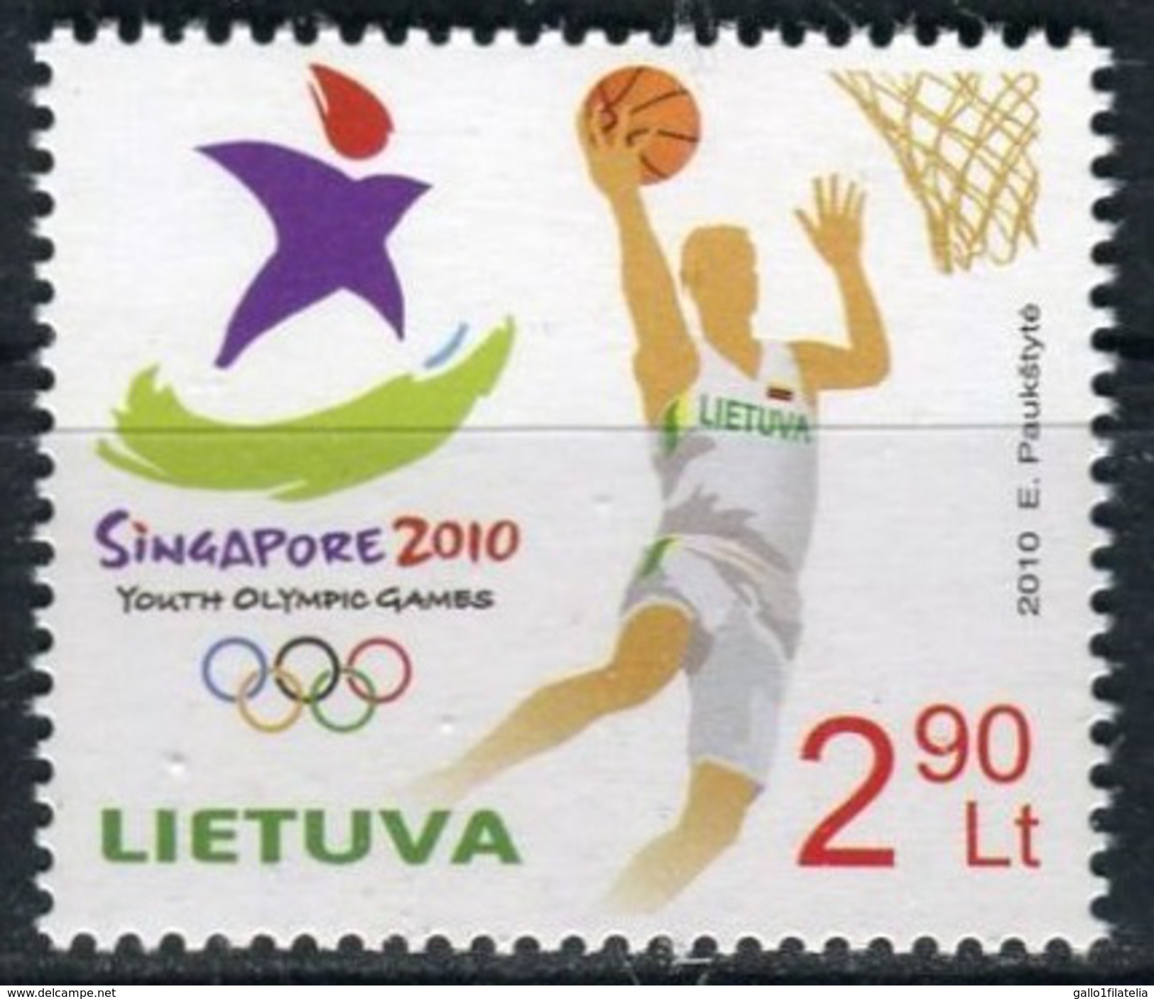 2010 - LITHUANIA - YOUTH OLYMPIC GAMES - GIOCHI OLIMPICI DELLA GIOVENTU´ DI SINGAPORE. MNH - Serbia