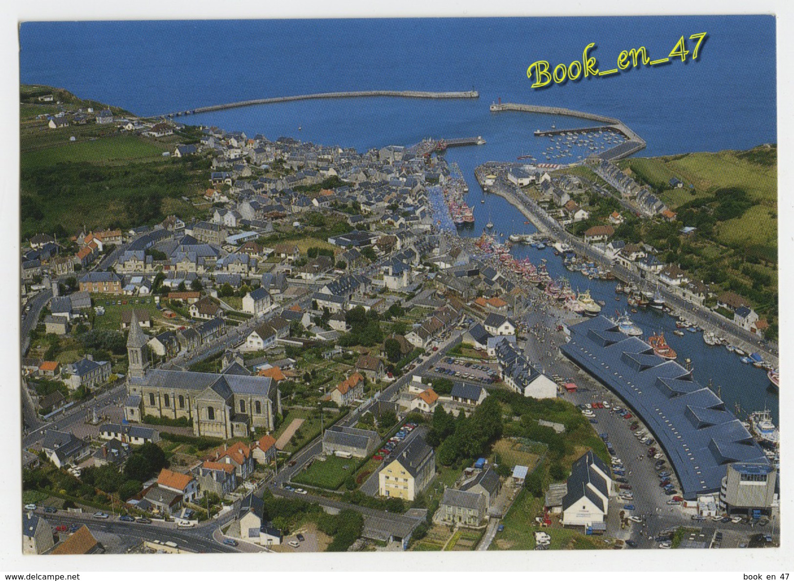 {41298} 14 Calvados Port En Bessin , Vue Aérienne De La Fête De La Mer , Bénédiction Des Bateaux De Pêche - Port-en-Bessin-Huppain