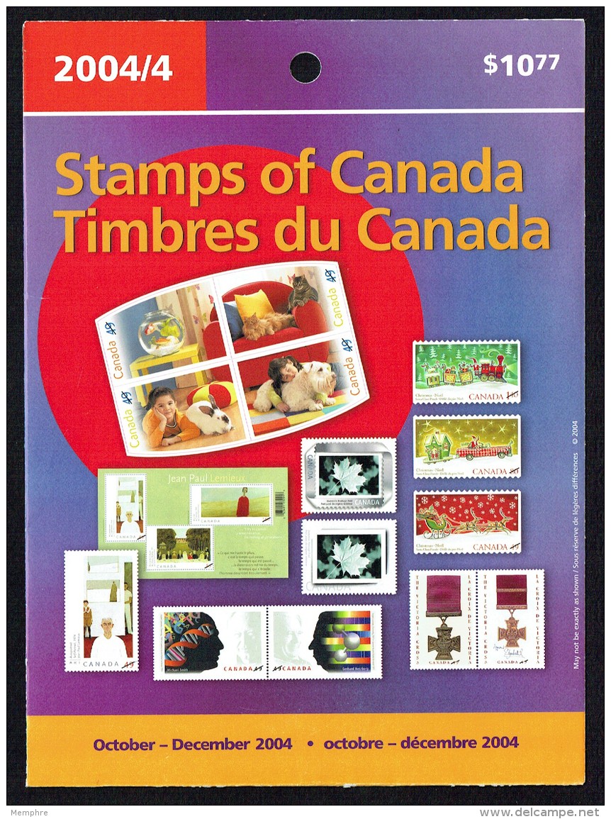 2004  4th Quarter   PO Sealed Quarterly Collection  See Content On 2nd Scan - Canada Post Year Sets/merchandise