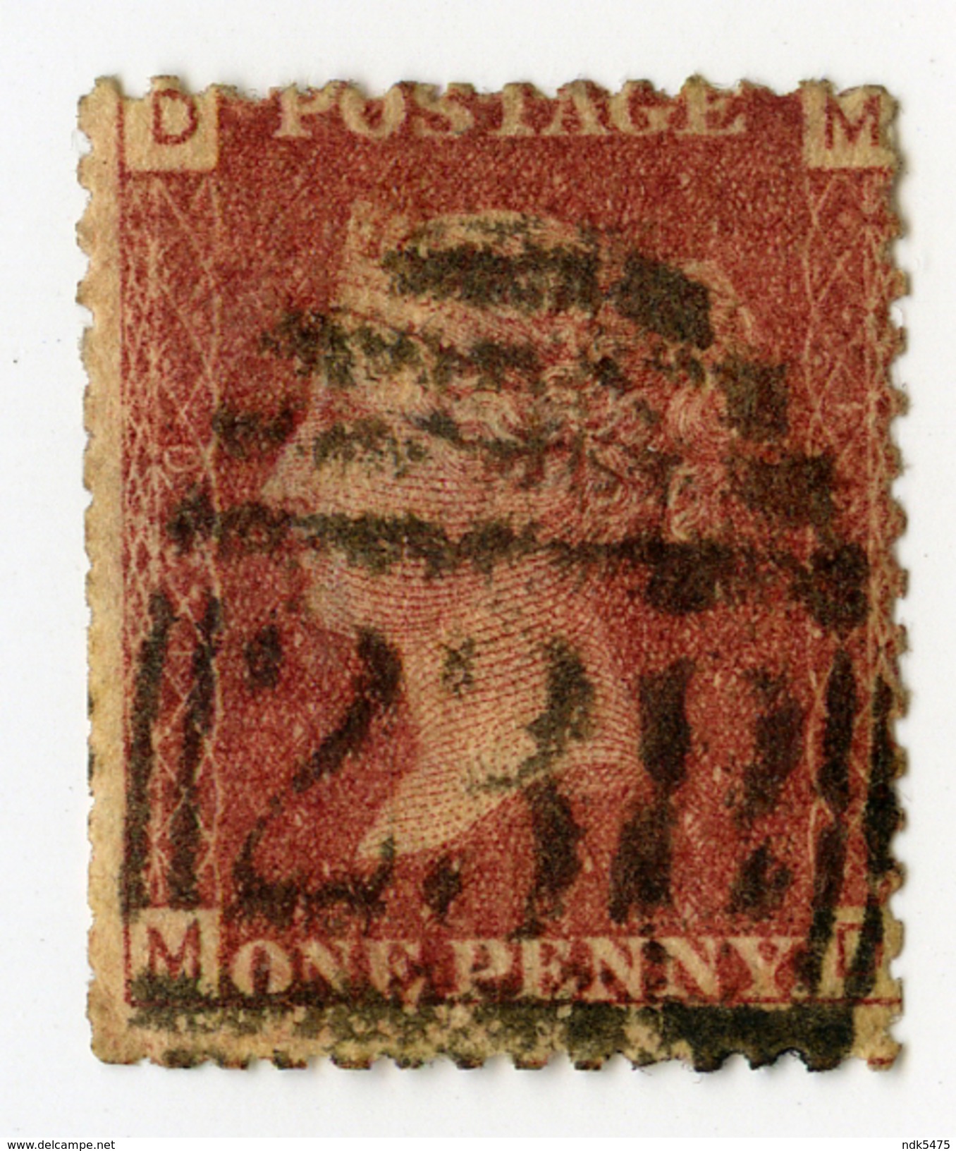 QV PENNY REDS : SET OF 5 (MIXED PLATES) - Used Stamps