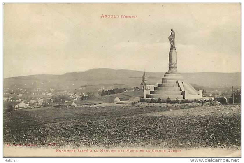 - Depts Div-ref LL311- Vosges - Anould - Monument Aux Morts De La Grande Guerre - Monuments Aux Morts - 1914-18 - - Anould