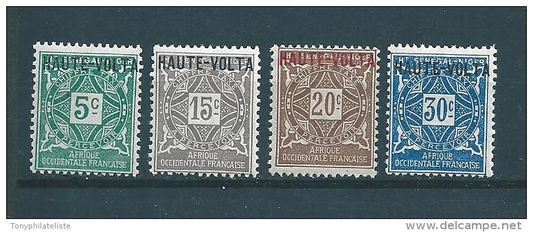 Colonie Timbres Taxe De Haute Volta De 1920  N°1 + 3 A 5   Neufs - Strafport