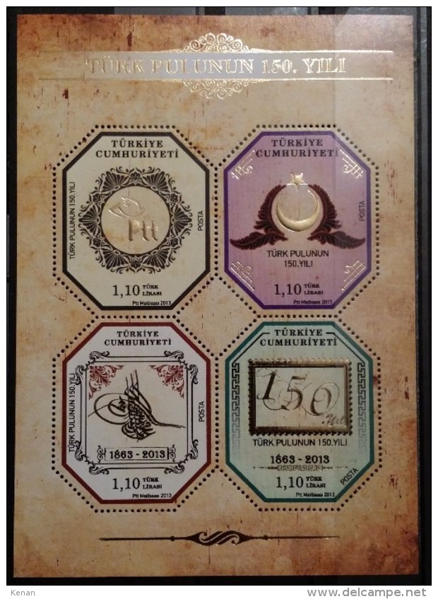 Turkey, 2013, The 150th Year Of Turkish Stamps (MNH) - Unused Stamps