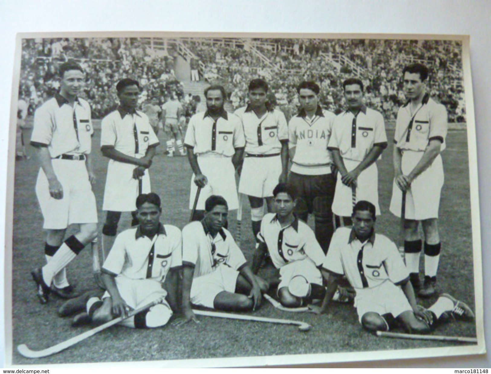 OLYMPIA 1936 - Band II - Bild Nr 155  Gruppe 58 - Equipe D'Inde De Hockey - Sport