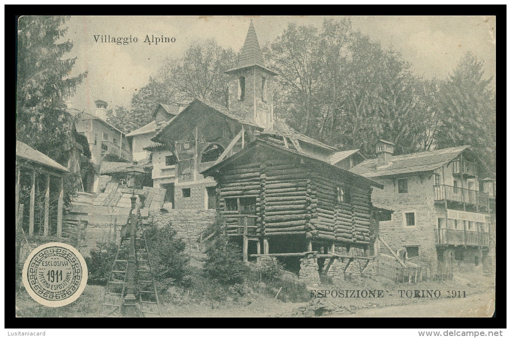 PIEMONTE - TORINO - Villagio Alpino- Esposizione Torino 1911 Carte Postale - Expositions