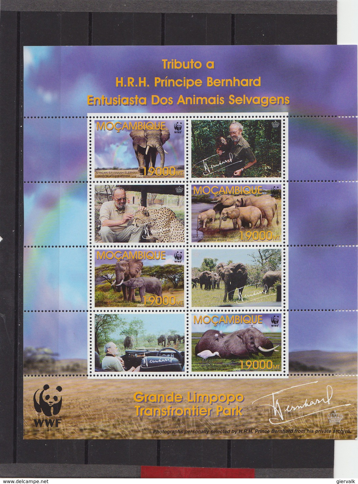 MOZAMBIQUE 2006 WWF Sheet MNH With Elephant. - Unused Stamps