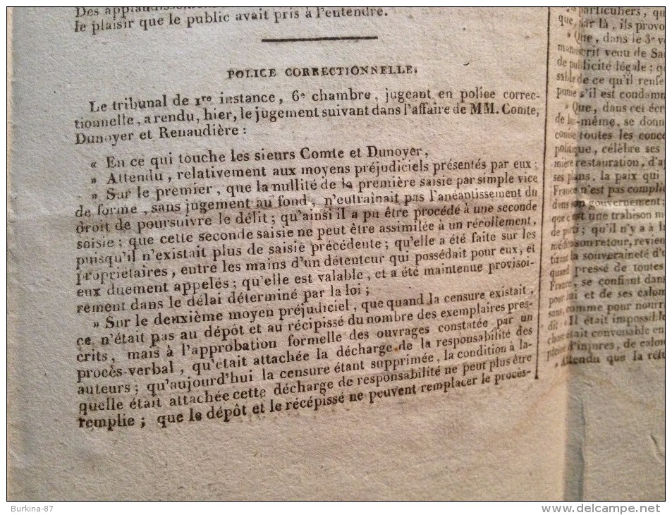 JOURNAL DES MAIRES, 21 Aout, 1817