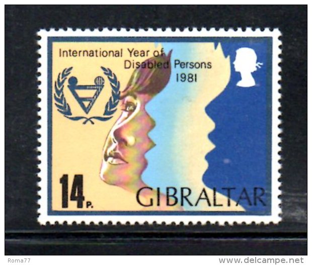 GIBILTERRA 1981 , Serie N. 436  MNH  ***   Handicap - Gibilterra