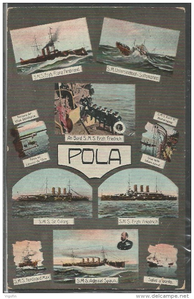 PULA POLA ISTRA ISTRIA HRVATSKA CROAZIA PC Circulated 1907 - Kroatien