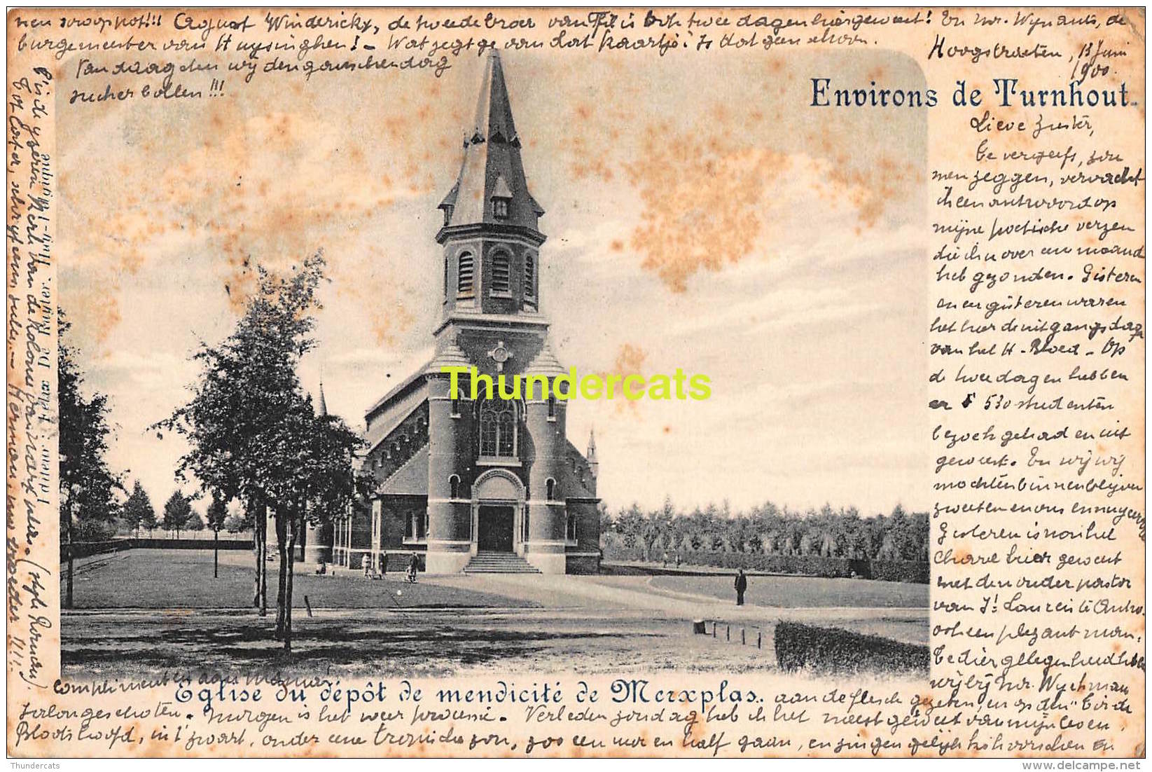 CPA  ENVIRONS DE TURNHOUT EGLISE DU DEPOT DE MENDICITE DE MERXPLAS - Merksplas