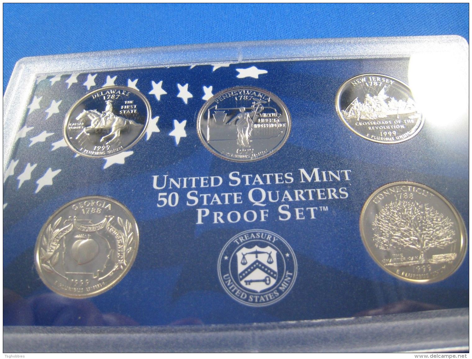 6 UNITED STATES BLUE/WHITE BOX (2000s) PROOF SETS            (erps20-25) - Proof Sets