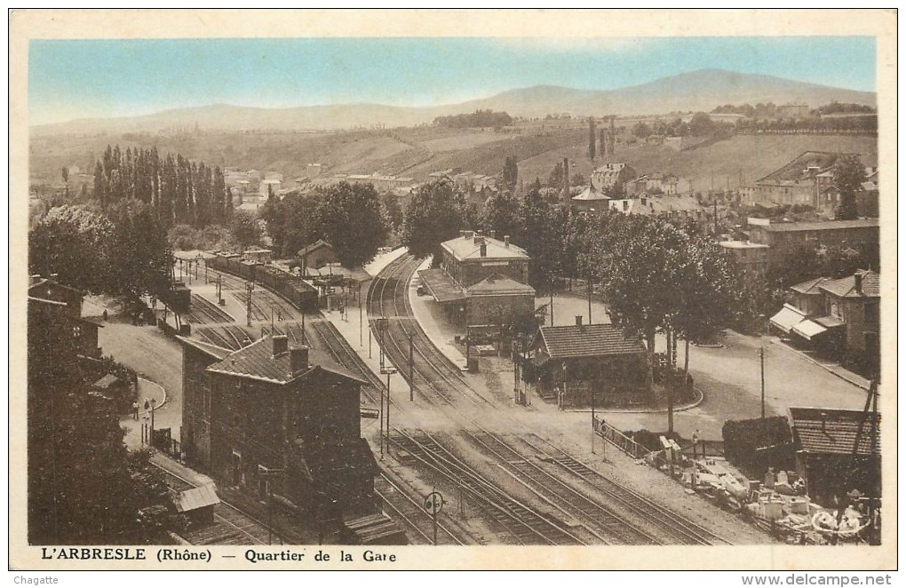 Cpa, L'arbresle, Quartier De La Gare - L'Arbresle