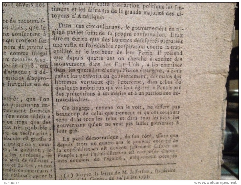 Gazette Nationale, ou le Moniteur Universel, 9 Germinal AN 4 de la république, journal de la république