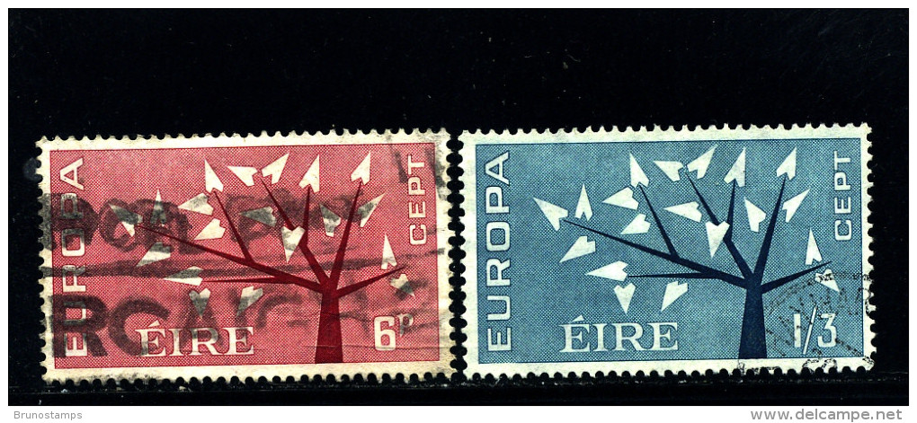 IRELAND/EIRE - 1962  EUROPA   SET  FINE USED - Usati