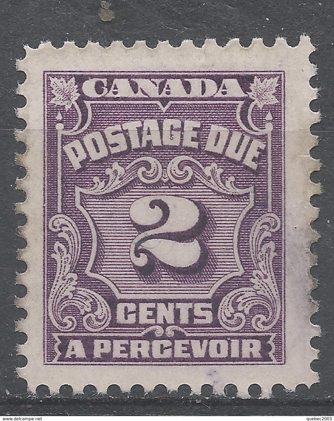 Canada 1935. Scott #J16 (U) Numeral Of Value - Port Dû (Taxe)