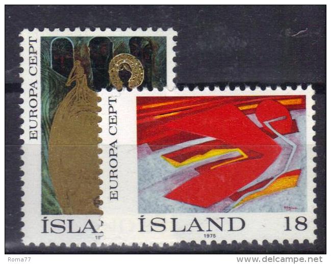 R586A - ISLANDA 1975 , Unificato Il  N. 455/456 ***  MNH  Europa - Neufs