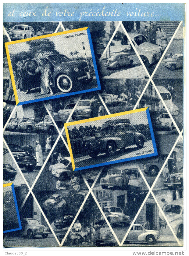 Dépliant Publicitaire " Demandez A Faire Un Essai De La 4 CV RENAULT " - Publicidad