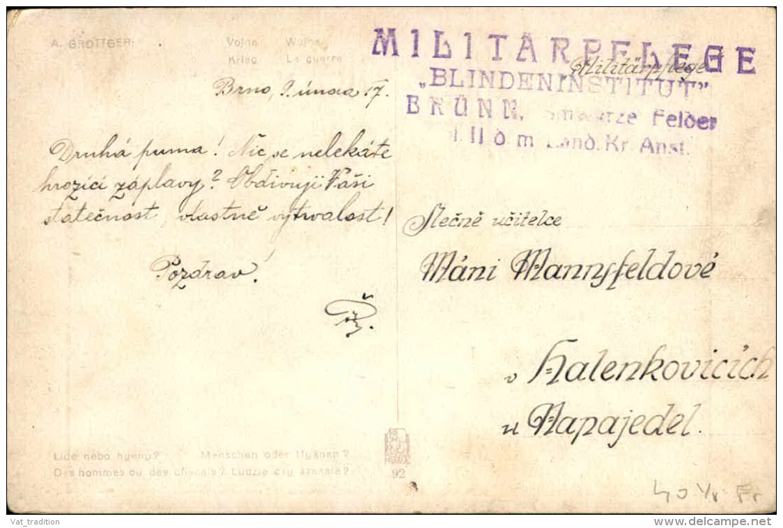 TCHÉCOSLOVAQUIE - Carte Postale En Franchise Militaire De Brunn ( Brno ) En 1917 - A Voir - L 4312 - ...-1918 Prefilatelia