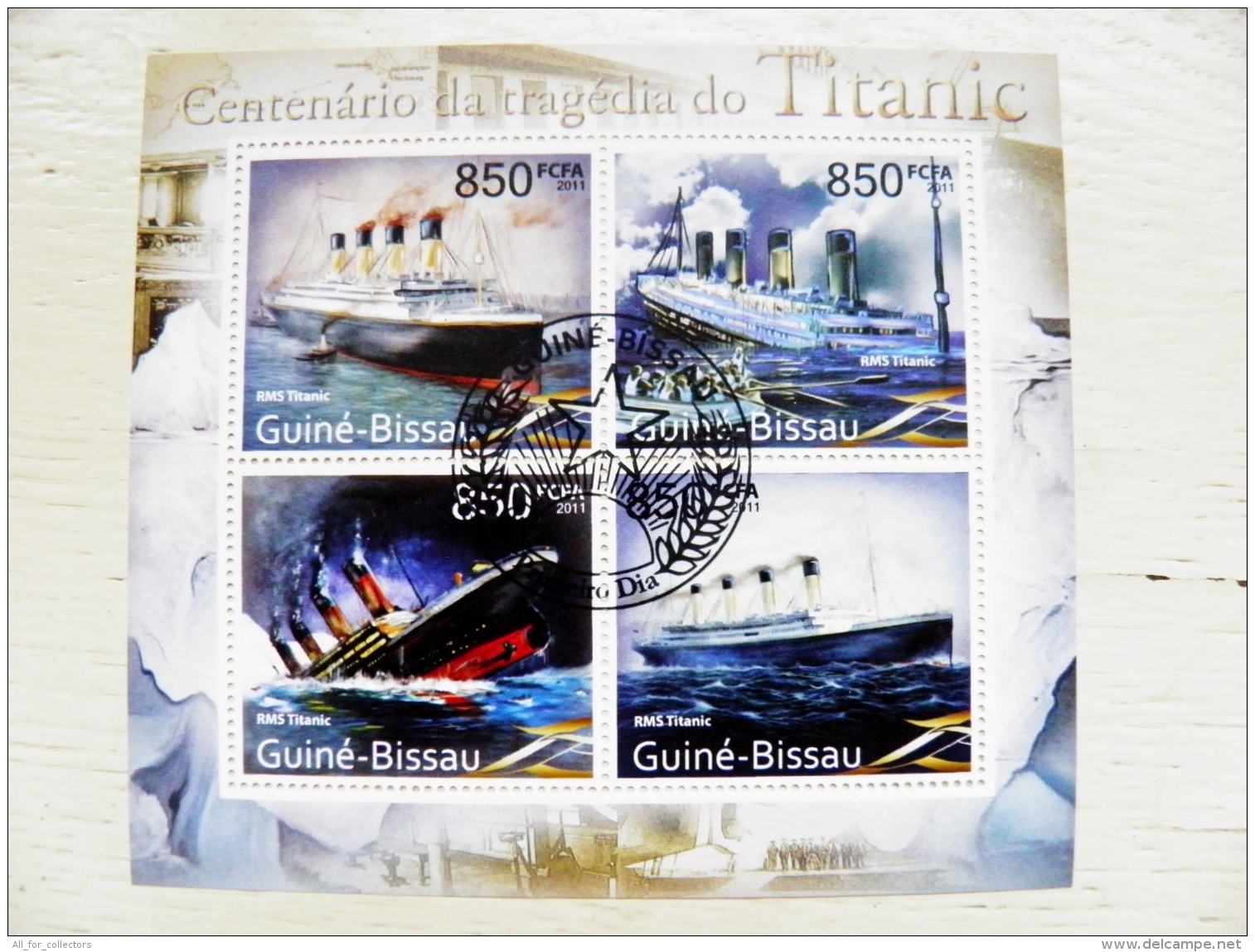 Guine-Bissau 2011 Ship Ships  S/S  Transport Titanic Rms Tragedia Iceberg - Guinea-Bissau