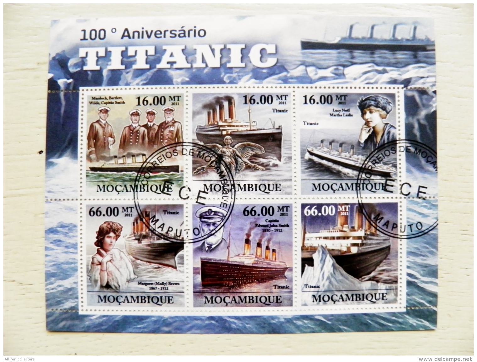 Mozambique 2011 Ship Ships  S/S  Transport Titanic Rms Tragedia Iceberg 100 Anniversary - Mozambico